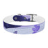 Stylish Lavender Fields Dog Collar in Medium Black Onyx Pattern