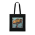 Diner sign design black tote bag, vintage flair accessories for all seasons.