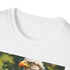 Eagle painting on charcoal t-shirt, men's regular fit summer pick.