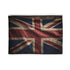 British Union Jack heritage blanket: timeless red white blue design for comfort.