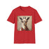 Charcoal cotton t-shirt with llama reading books graphic perfect for book lovers