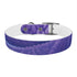 Stylish black lavender fields dog collar for medium-sized pets.