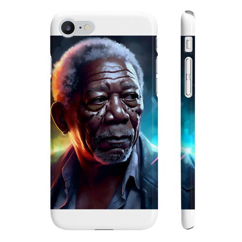 Neon Mind Morgan Freeman Phone Case Glossy iPhone 7/8 Plus Slim