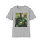 Vibrant cotton charcoal T-shirt featuring stunning Green Lantern portrait design