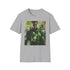 Vibrant cotton charcoal T-shirt featuring stunning Green Lantern portrait design