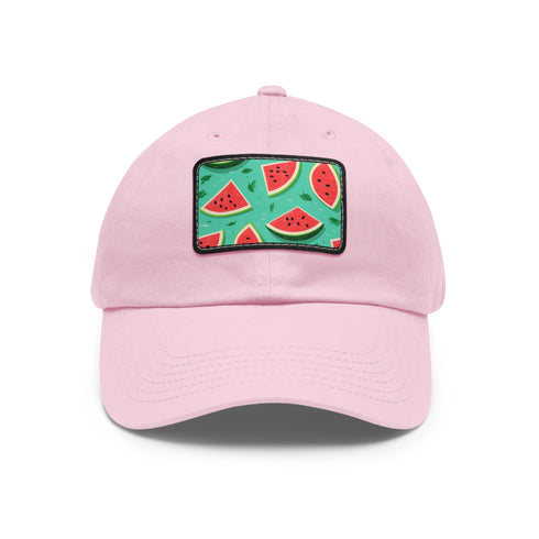 Bacano Go Watermelon Hawaiian Cap White Rectangle Unisex Cotton Vegan