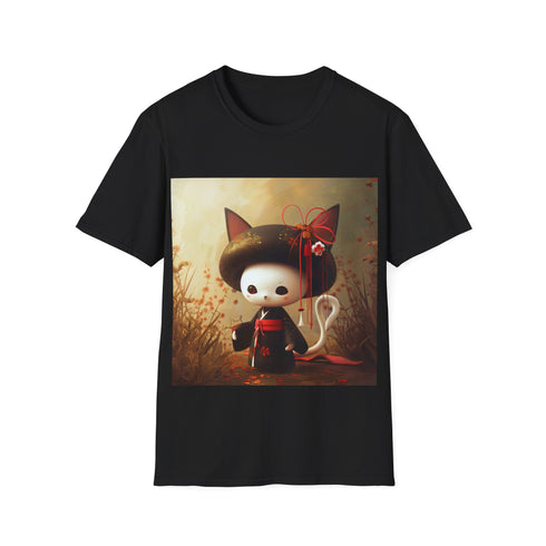 Charcoal Kuromi Hello Kitty Tee for Fun & Fierce summer vibes.