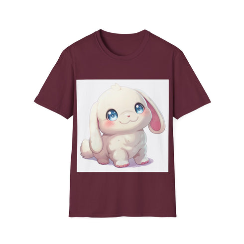 Cinnamoroll Chubby Pup Tee in Charcoal color, Cotton crew neck shirt.