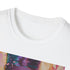 Charcoal Willy Wonka portrait tee, vibrant colors capture magic.