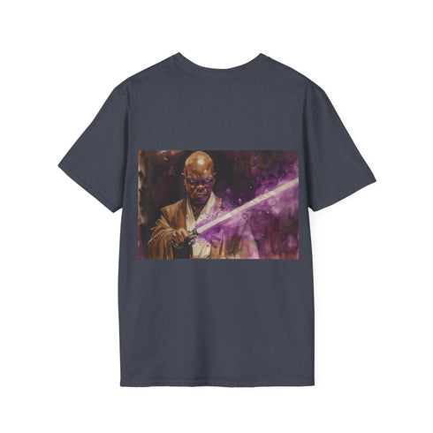 Galactic Force Mace Windu Tee in Charcoal, size S, Star Wars-inspired.