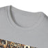 Victorian-inspired Navy XL T-shirt with intricate gears and cogs design.