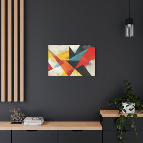 Abstract Geometric Shapes — Canvas Wall Art — Product Detail View 8