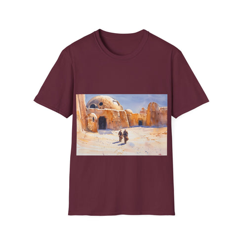 Desert Planet Adventure Tee in Charcoal Cotton, Regular fit, Star Wars.