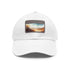 Baron Desert Camo Baseball Cap in White with Light Brown Rectangle Patch