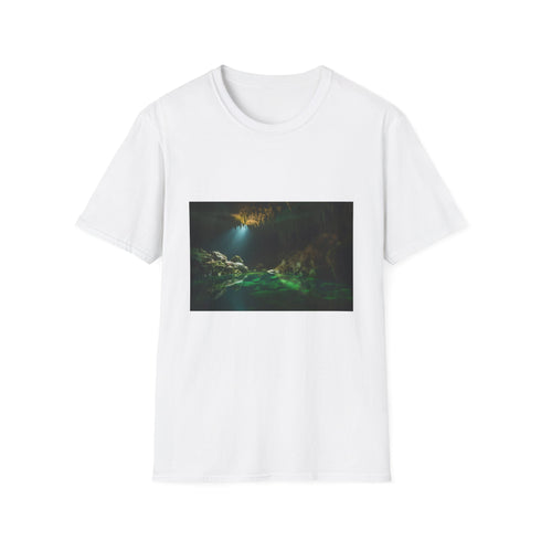 Subterranean light and shadow tee in charcoal, size S.