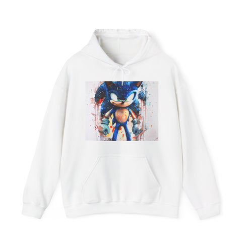 Sonic Blue Blur Hoodie in Navy, Regular Fit, Unisex, Premium Materials