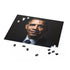 Barack Obama jigsaw puzzle with 120 pieces, presidential portrait design.