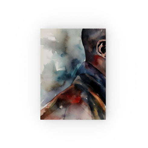 Kanye's Canvas: A Creative Journey Journal - Watercolor cover, perfect for music and fashion inspirations. High-quality, stylish gift.