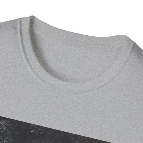 Death Star graphic charcoal t-shirt. Unisex regular fit. Star Wars style.