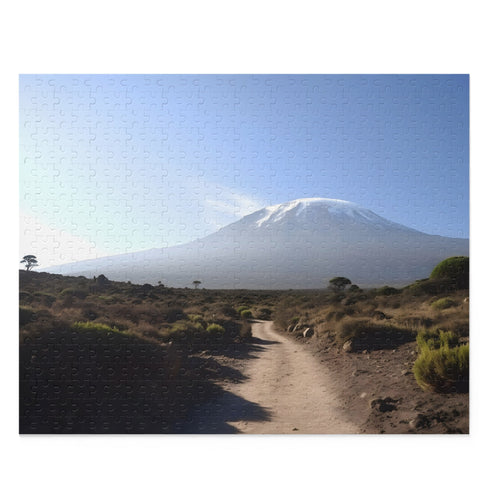 Kilimanjaro Tanzania Jigsaw Puzzle with panoramic view of majestic peak.