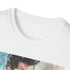 Charcoal watercolor Travolta t-shirt with crew neck cotton fabric