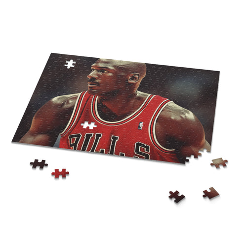 Jordan Bulls Jigsaw Puzzle, Iconic Michael Jordan Chicago Bulls Jersey Image