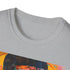 Dynamic charcoal cotton crew neck Usher portrait tee in size S.