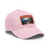 Angel Falls Adventure Cap in white with light brown patch.