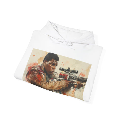 Rebel Finn Star Wars Hoodie in Navy, cotton blend with crew neck.