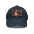 Galactic Princess Leia embroidered white baseball cap with iconic hairstyle.
