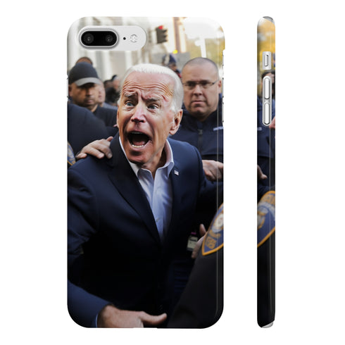 Slim glossy Joe Biden phone case for iPhone 7/8 Plus.