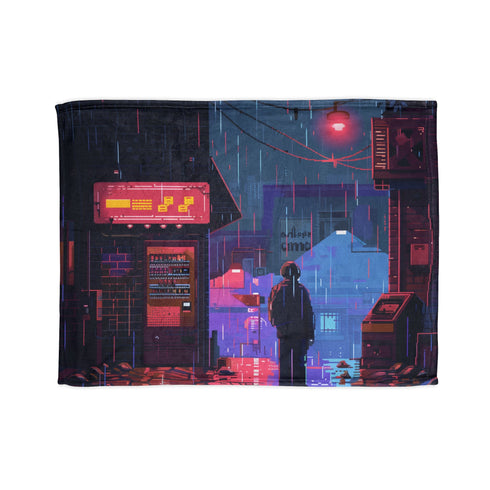 Pixel Power Blanket: Retro game-inspired 30'' x 40'' cozy home essential.