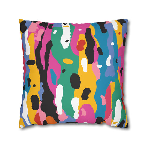 Modern Abstract Bright Pillow Case - Transform your bedroom with bold, seamless pattern design