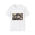 Charcoal cotton crew neck T-shirt featuring Churchill silhouette with bold inspiring design