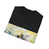 Bumblebee watercolor tee in charcoal, crew neck, regular fit.