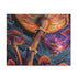 Psychedelic Fungi Jigsaw Puzzle - Colorful and Intricate Pattern Puzzle for Calming Entertainment