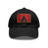 Dark Side Vader cap in white with light brown rectangular patch.
