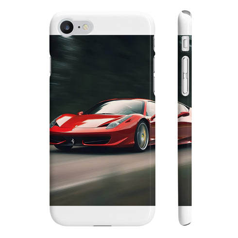 High-speed glossy Ferrari phone case for iPhone 7 Plus & 8 Plus.
