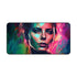 Charlize Theron Neon Watercolor Desk Mat for Stylish Workspace Protection