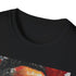 Dynamic charcoal cotton t-shirt with expressive watercolor Cristiano Ronaldo design