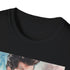 Charcoal crew neck t-shirt featuring watercolor portrait of Danny Zuko
