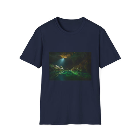 Subterranean Light and Shadow Charcoal T-Shirt, Regular fit, Cotton Fabric