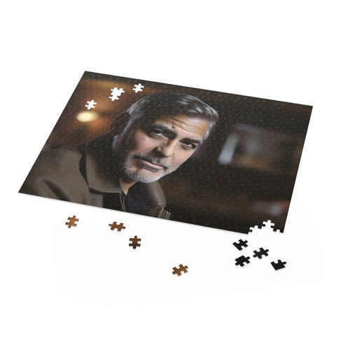 George Clooney jigsaw puzzle with 120 pieces ideal for fans of the actor.
