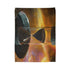 Hourglass with Black Hole in Center Plush Fleece Throw Blanket