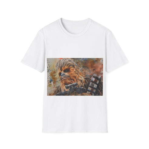 Watercolor Chewbacca Tee in Charcoal - Men's Size Small