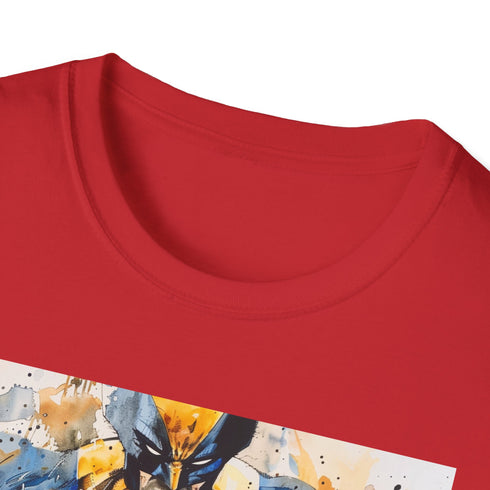 Wolverine graphic white cotton crew neck t-shirt, size L.