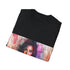 Kim Kardashian watercolor tee in Charcoal, size S, crew neck fit.