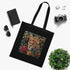 Cheetah Chic Tote Bag in Black Cotton - Wild Style Statement Piece