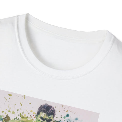 Charcoal cotton T-shirt with bold Hulk graphic design for summer wear