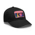 Neon watercolor cap inspired by Tom Holland, white/light brown rectangle style.